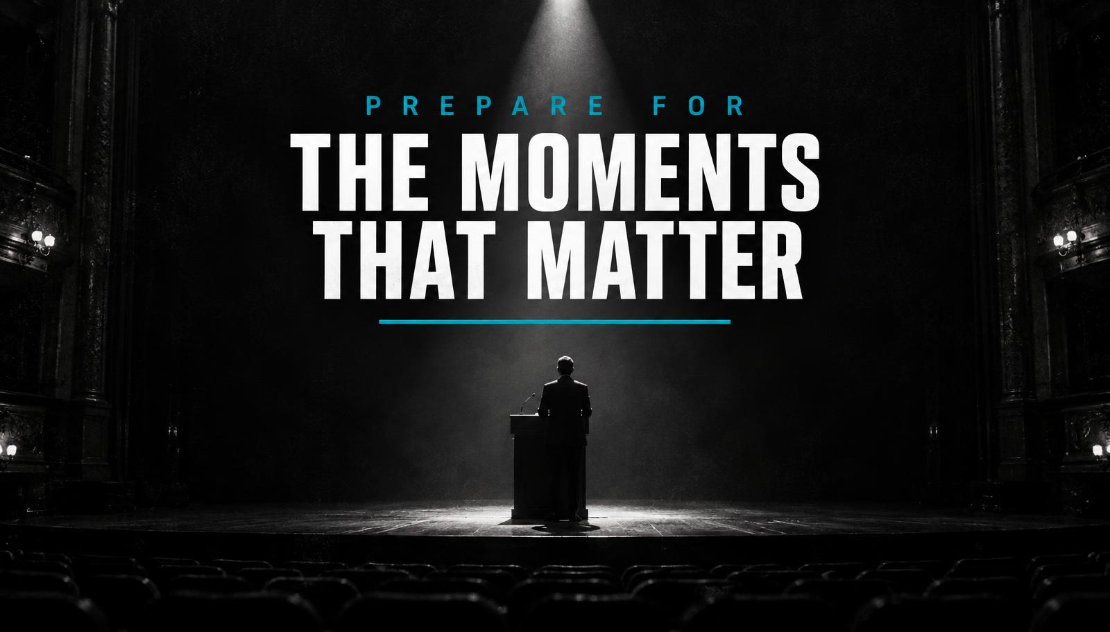 Prepare for the moments that matter